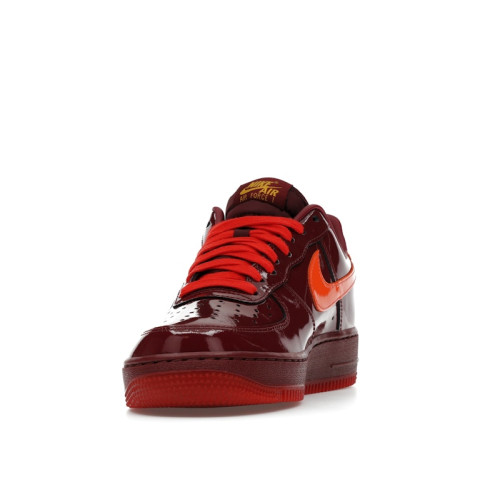 Nike Air Force 1 Low Patent Leather Dark Team Red - мужская сетка размеров
