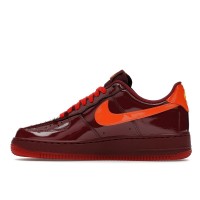 Nike Air Force 1 Low Patent Leather Dark Team Red Safety Orange