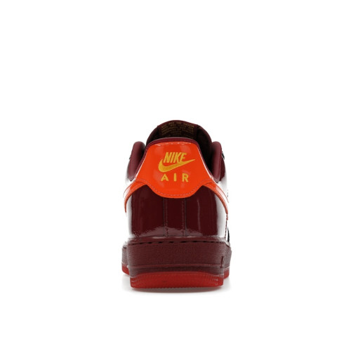 Nike Air Force 1 Low Patent Leather Dark Team Red - мужская сетка размеров