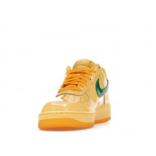 Nike Air Force 1 Low Patent Leather Topaz Gold Pine Green