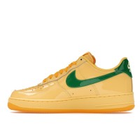 Nike Air Force 1 Low Patent Leather Topaz Gold Pine Green