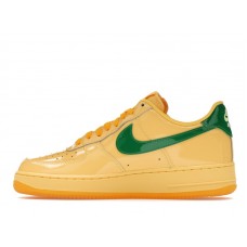 Nike Air Force 1 Low Patent Leather Topaz Gold Pine Green