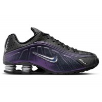 Nike Shox R4 Black Metallic Silver Purple Dynasty
