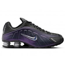 Nike Shox R4 Black Metallic Silver Purple Dynasty