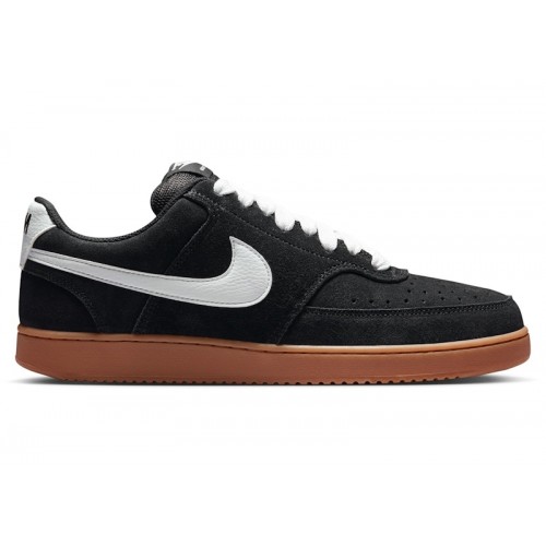 Nike Court Vision Low FL Black White Gum - мужская сетка размеров