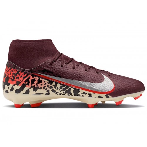 Nike United Mercurial Superfly 10 Academy MG High Burgundy Crush University Red Fossil Metallic Silver - мужская сетка размеров