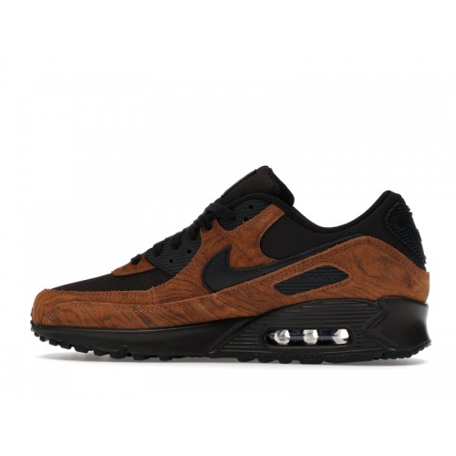 Nike Air Max 90 Premium Light British Tan Velvet Brown - мужская сетка размеров Nike Air Max 90 Premium Light British Tan Velvet Brown - мужская сетка размеров