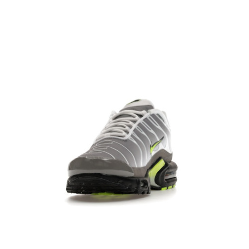Nike Air Max Plus White Pearl Grey Neon - мужская сетка размеров