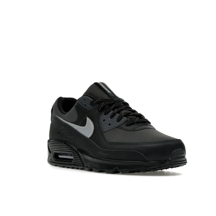 Nike Air Max 90 Black Reflective Silver - мужская сетка размеров Nike Air Max 90 Black Reflective Silver - мужская сетка размеров