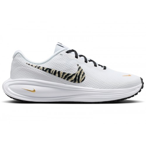 Nike Revolution 8 White Gold Coconut Milk Black (W) - женская сетка размеров