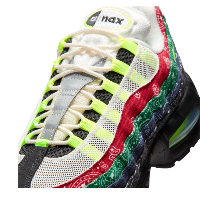 Nike Air Max 95 OG Big Bubble - Paisley Neon - мужская сетка размеров Nike Air Max 95 OG Big Bubble - Paisley Neon - мужская сетка размеров
