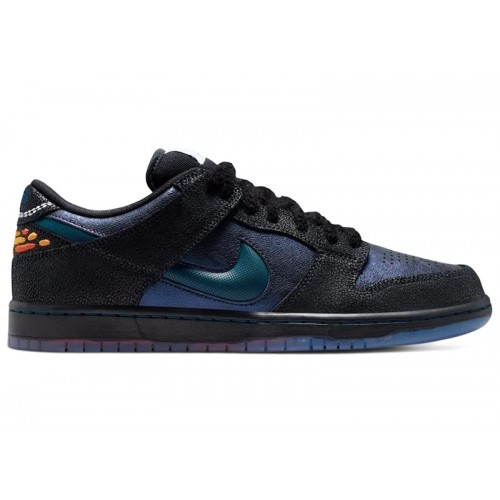 Bluetile x Nike SB Dunk Black Marina White - мужская сетка размеров