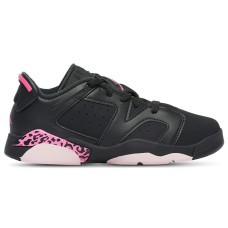 Детские Jordan 6 Retro Low Black Fierce Pink (PS)