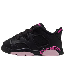 Малышам Jordan 6 Retro Low Black Fierce Pink (TD)