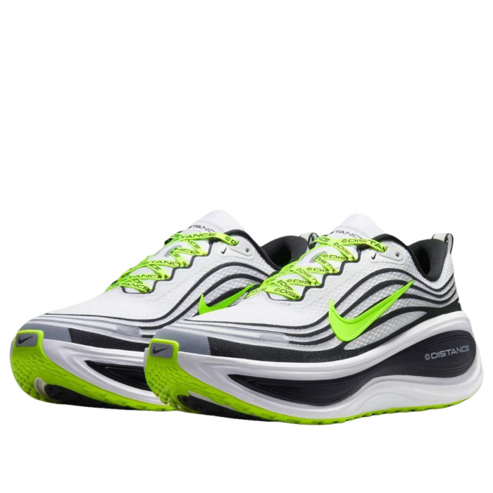 Distance x Nike Vomero Plus White Metallic Silver Black Volt - мужская сетка размеров Distance x Nike Vomero Plus White Metallic Silver Black Volt - мужская сетка размеров