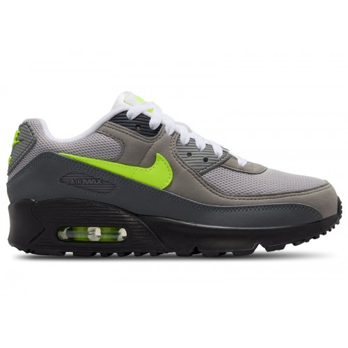 Nike Air Max 90 Neon (GS) - подростковая сетка размеров