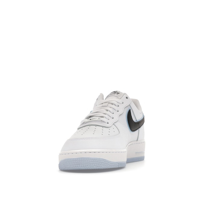 Nike Air Force 1 Low 07 White Black Hydrogen Blue - мужская сетка размеров Nike Air Force 1 Low 07 White Black Hydrogen Blue - мужская сетка размеров