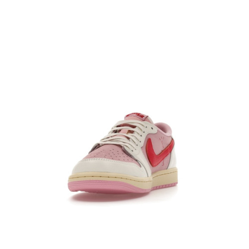 Travis Scott x Air Jordan 1 Retro Low OG Sail Tropical Pink - мужская сетка размеров