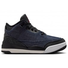 Детские Jordan 3 Retro Levi’s Indigo (PS)