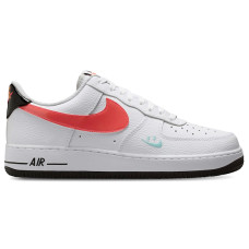 Nike Air Force 1 Low 07 Smiley Swoosh White Black Flash Crimson