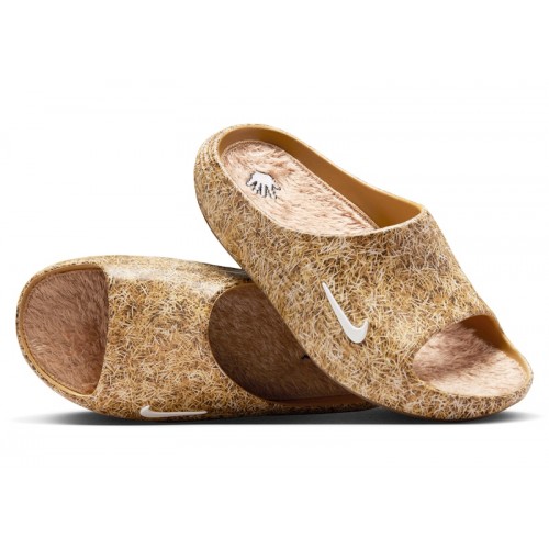 SWOOSH x Nike ReactX Rejuven8 Slide Touch Grass - Wheat - мужская сетка размеров