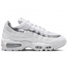 Женские Nike Air Max 95 SE Big Bubble White Metallic Silver (W)
