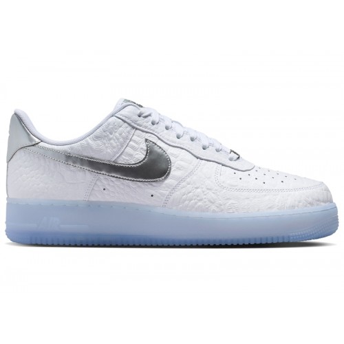 Nike Air Force 1 Low 07 Crocodile White Blue Tint - мужская сетка размеров