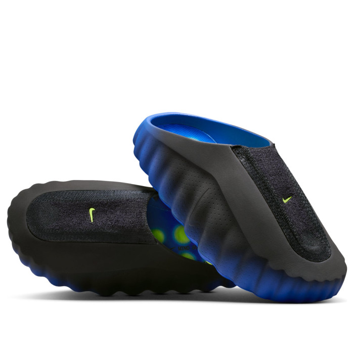 Nike Mind 001 Flyknit Slide Hyper Royal Black - мужская сетка размеров Nike Mind 001 Flyknit Slide Hyper Royal Black - мужская сетка размеров