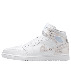 Jordan 1 Mid SE Distressed White Field Silver