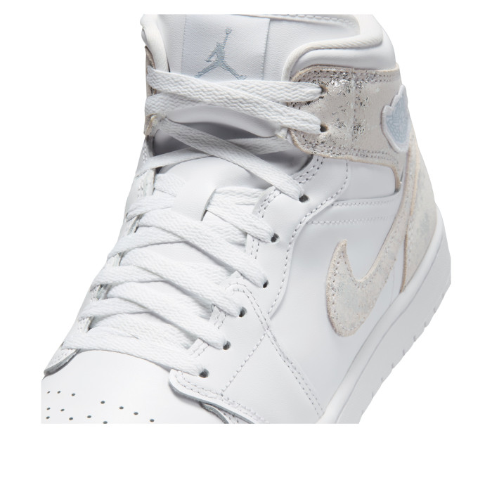Air Jordan 1 Mid SE White Field Silver - мужская сетка размеров Air Jordan 1 Mid SE White Field Silver - мужская сетка размеров