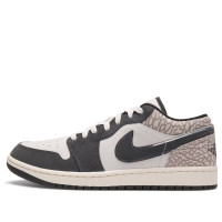 Jordan 1 Low SE Sail Deep Pewter Elephent Print