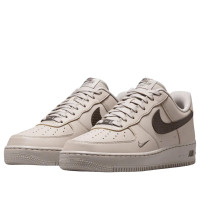 Nike Air Force 1 Low 07 Carbon Fiber Swoosh College Grey Newsprint
