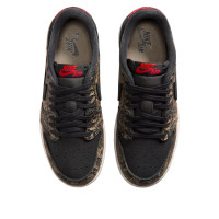 Подростковые Jordan 1 Retro Low OG Laser Black University Red (GS)