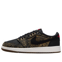 Подростковые Jordan 1 Retro Low OG Laser Black University Red (GS)