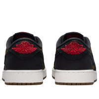 Подростковые Jordan 1 Retro Low OG Laser Black University Red (GS)