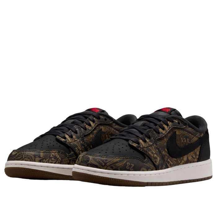 Jordan 1 Retro Low OG Laser Black University Red (GS) - подростковая сетка размеров Jordan 1 Retro Low OG Laser Black University Red (GS) - подростковая сетка размеров