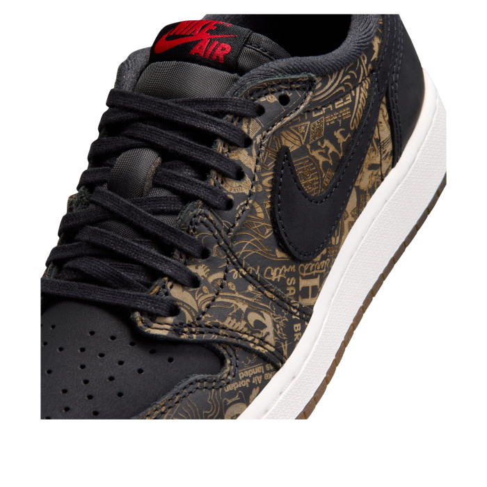 Jordan 1 Retro Low OG Laser Black University Red (GS) - подростковая сетка размеров Jordan 1 Retro Low OG Laser Black University Red (GS) - подростковая сетка размеров