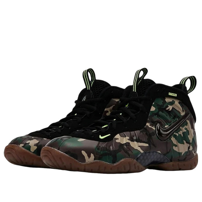 Nike Little Posite Pro PRM GS Green Camo - подростковая сетка размеров Nike Little Posite Pro PRM GS Green Camo - подростковая сетка размеров