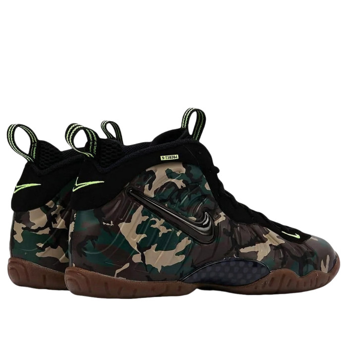 Nike Little Posite Pro PRM GS Green Camo - подростковая сетка размеров Nike Little Posite Pro PRM GS Green Camo - подростковая сетка размеров