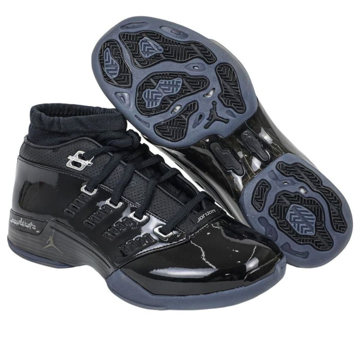 Air Jordan 17 Low Black Patent - мужская сетка размеров Air Jordan 17 Low Black Patent - мужская сетка размеров