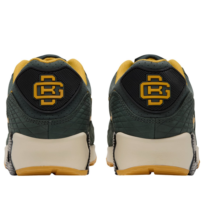 NFL x Nike Air Max 90 Green Bay Packers - мужская сетка размеров NFL x Nike Air Max 90 Green Bay Packers - мужская сетка размеров