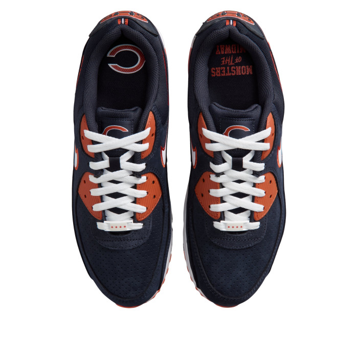 NFL x Nike Air Max 90 Chicago Bears - мужская сетка размеров NFL x Nike Air Max 90 Chicago Bears - мужская сетка размеров