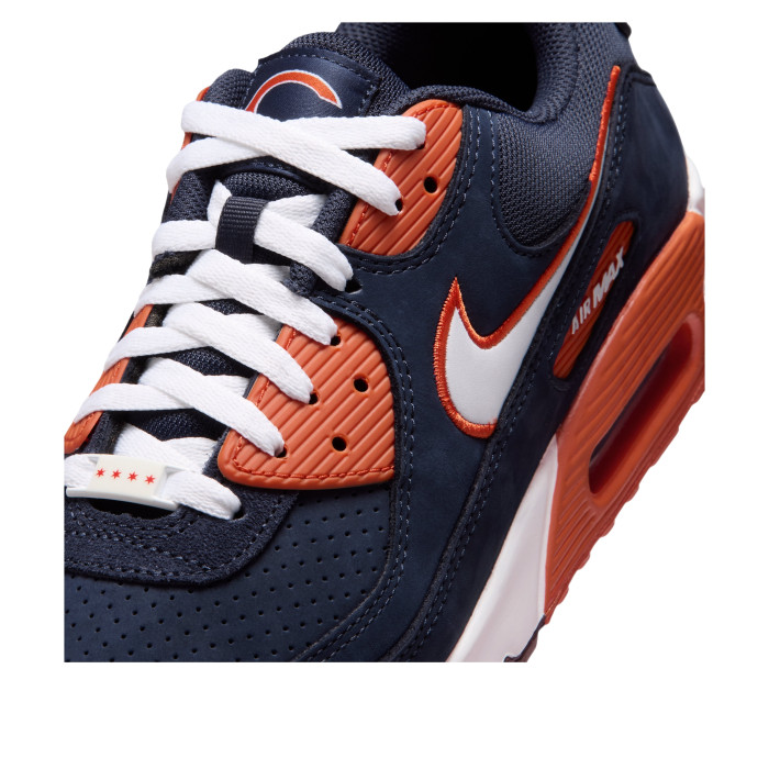 NFL x Nike Air Max 90 Chicago Bears - мужская сетка размеров NFL x Nike Air Max 90 Chicago Bears - мужская сетка размеров