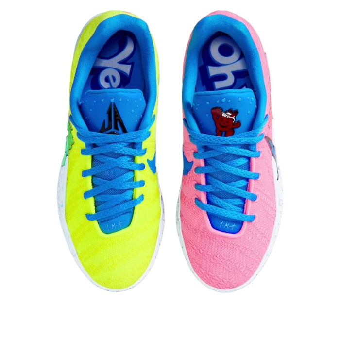 Kool Aid x Nike Ja 3 GS Lemon Veno Deep Royal Blue - подростковая сетка размеров Kool Aid x Nike Ja 3 GS Lemon Veno Deep Royal Blue - подростковая сетка размеров