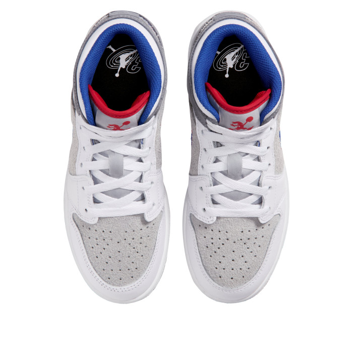 Jordan 1 Mid SE Space Jam Hare (GS) - подростковая сетка размеров Jordan 1 Mid SE Space Jam Hare (GS) - подростковая сетка размеров