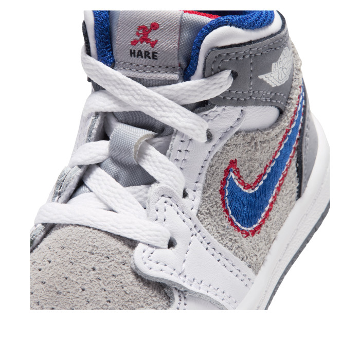 Jordan 1 Mid SE Space Jam Hare (TD) - детская сетка размеров Jordan 1 Mid SE Space Jam Hare (TD) - детская сетка размеров