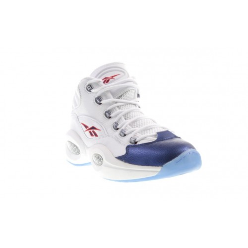 Кроссы Reebok Question Mid Blue Toe (2016) - мужская сетка размеров