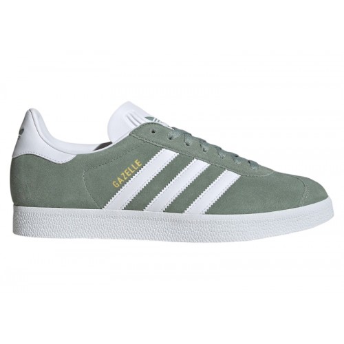 adidas Gazelle Silver Green Cloud White Gold Metallic - мужская сетка размеров