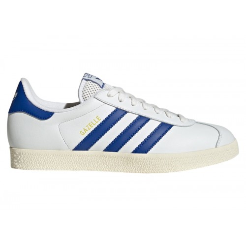 adidas Gazelle Core White Royal Blue Cream White - мужская сетка размеров