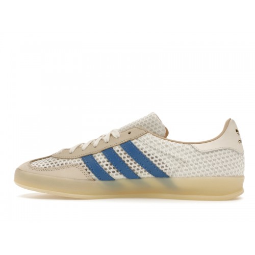 Кроссы adidas Gazelle Indoor Off White Focus Blue - мужская сетка размеров
